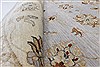 Ziegler Beige Round Hand Knotted 80 X 80 Area Rug 250-26381 Thumb 1