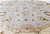 Ziegler Beige Round Hand Knotted 80 X 80 Area Rug 250-26381 Thumb 3