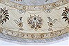 Ziegler Beige Round Hand Knotted 80 X 80 Area Rug 250-26381 Thumb 4
