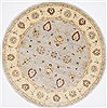 Ziegler Beige Round Hand Knotted 80 X 80  Area Rug 250-26381 Thumb 0