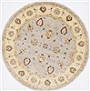 Ziegler Beige Round Hand Knotted 80 X 80 Area Rug 250-26381 Thumb 0