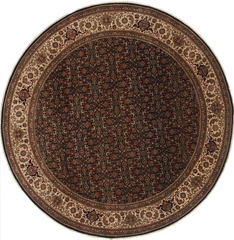Herati Beige Round Hand Knotted 81 X 81 Area Rug 250-26384 Image 0
