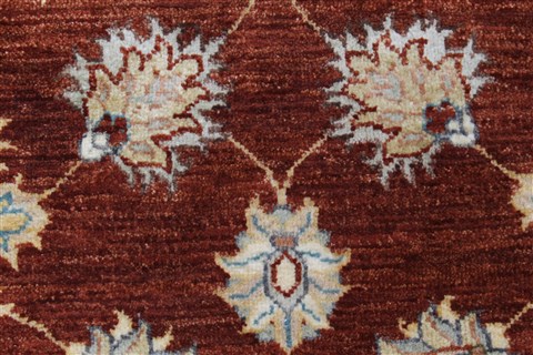 Chobi Brown Round Hand Knotted 711 X 711 Area Rug 250-26386 Image 10