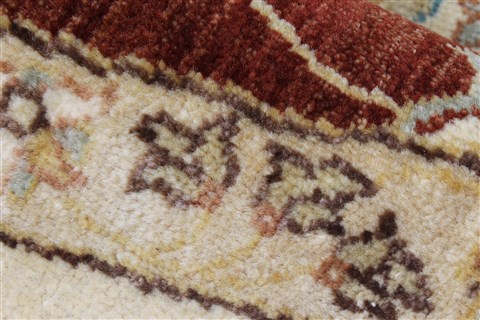 Chobi Brown Round Hand Knotted 711 X 711 Area Rug 250-26386 Image 11