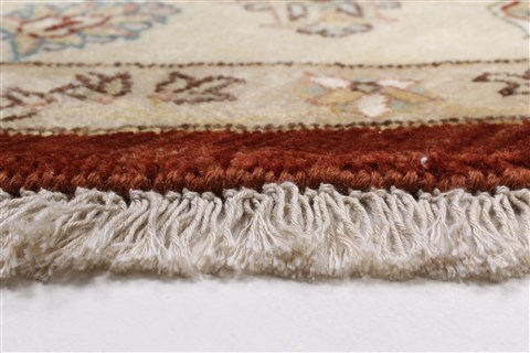 Chobi Brown Round Hand Knotted 711 X 711 Area Rug 250-26386 Image 7
