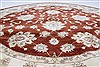 Chobi Brown Round Hand Knotted 711 X 711  Area Rug 250-26386 Thumb 4