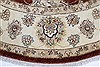 Chobi Brown Round Hand Knotted 711 X 711  Area Rug 250-26386 Thumb 5