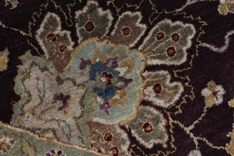 Kashan Beige Round Hand Knotted 83 X 84 Area Rug 250-26387 Image 10