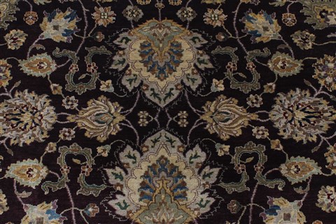Kashan Beige Round Hand Knotted 83 X 84 Area Rug 250-26387 Image 6