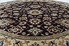 Kashan Beige Round Hand Knotted 83 X 84  Area Rug 250-26387 Thumb 4