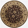 Kashan Beige Round Hand Knotted 83 X 84  Area Rug 250-26387 Thumb 0