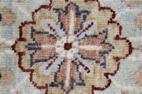 Chobi Beige Round Hand Knotted 711 X 80 Area Rug 250-26389 Image 7