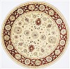 Chobi Beige Round Hand Knotted 711 X 80  Area Rug 250-26389 Thumb 0