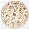 Chobi Beige Round Hand Knotted 710 X 710 Area Rug 250-26390 Thumb 0