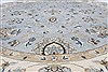 Chobi Green Round Hand Knotted 711 X 82  Area Rug 250-26393 Thumb 2