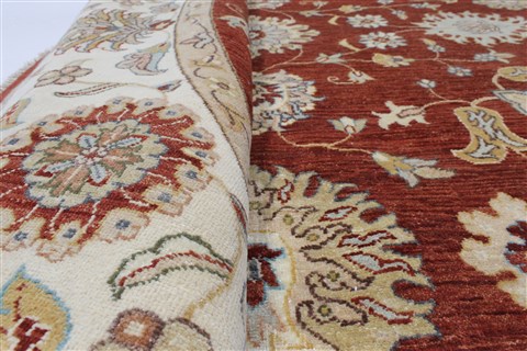 Chobi Brown Round Hand Knotted 711 X 80 Area Rug 250-26394 Image 1