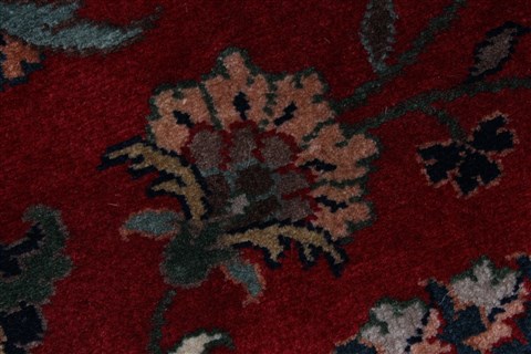 Kashan Blue Round Hand Knotted 80 X 80 Area Rug 250-26395 Image 9