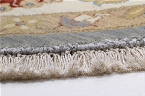 Ziegler Beige Round Hand Knotted 180 X 180 Area Rug 250-26396 Image 5