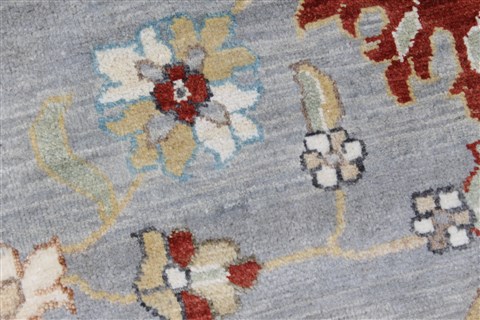 Ziegler Beige Round Hand Knotted 180 X 180 Area Rug 250-26396 Image 6