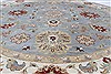 Ziegler Beige Round Hand Knotted 180 X 180 Area Rug 250-26396 Thumb 2