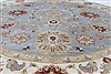 Ziegler Beige Round Hand Knotted 180 X 180  Area Rug 250-26396 Thumb 2