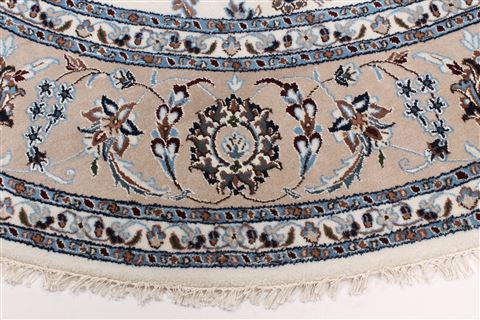 Nain Grey Round Hand Knotted 711 X 711 Area Rug 250-26397 Image 4