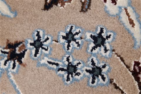 Nain Grey Round Hand Knotted 711 X 711 Area Rug 250-26397 Image 9