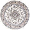 Nain Grey Round Hand Knotted 711 X 711  Area Rug 250-26397 Thumb 0