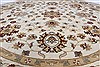 Chobi Beige Round Hand Knotted 711 X 711  Area Rug 250-26398 Thumb 2