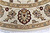 Chobi Beige Round Hand Knotted 711 X 711  Area Rug 250-26398 Thumb 3
