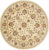 Chobi Beige Round Hand Knotted 711 X 711  Area Rug 250-26398 Thumb 0