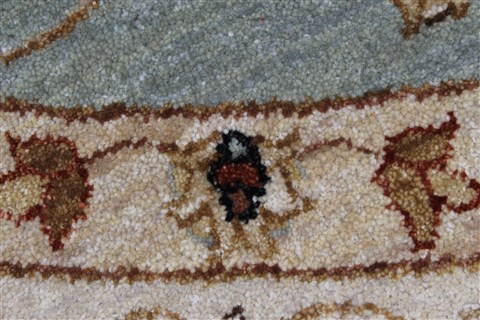 Chobi Beige Round Hand Knotted 78 X 80 Area Rug 250-26399 Image 10