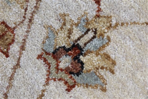 Chobi Beige Round Hand Knotted 78 X 80 Area Rug 250-26399 Image 1