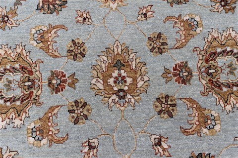 Chobi Beige Round Hand Knotted 78 X 80 Area Rug 250-26399 Image 6