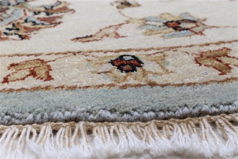 Chobi Beige Round Hand Knotted 78 X 80 Area Rug 250-26399 Image 7