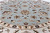 Chobi Beige Round Hand Knotted 78 X 80  Area Rug 250-26399 Thumb 4