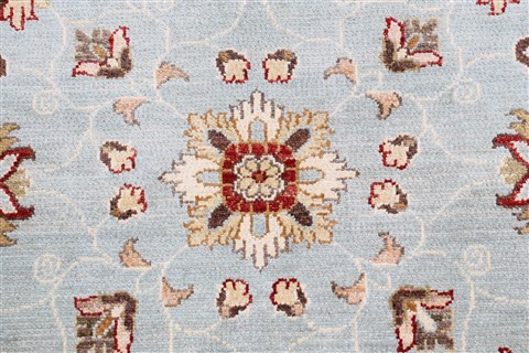 Chobi Beige Round Hand Knotted 76 X 76 Area Rug 250-26400 Image 4