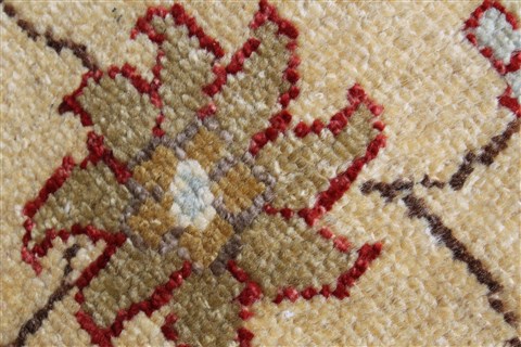 Chobi Beige Round Hand Knotted 76 X 76 Area Rug 250-26400 Image 8