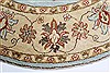 Chobi Beige Round Hand Knotted 76 X 76 Area Rug 250-26400 Thumb 3
