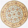 Chobi Beige Round Hand Knotted 76 X 76 Area Rug 250-26400 Thumb 0