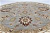 Chobi Beige Round Hand Knotted 80 X 80  Area Rug 250-26401 Thumb 2