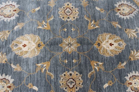 Chobi Beige Round Hand Knotted 80 X 81 Area Rug 250-26402 Image 4