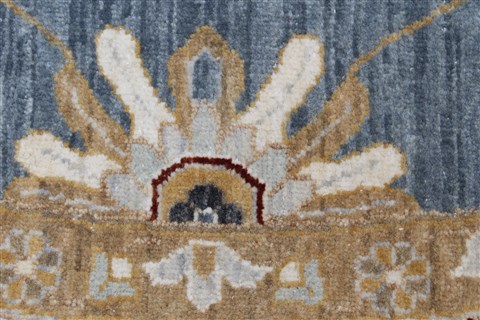 Chobi Beige Round Hand Knotted 80 X 81 Area Rug 250-26402 Image 6