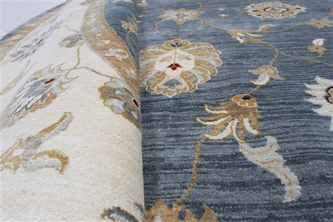 Chobi Beige Round Hand Knotted 80 X 81 Area Rug 250-26402 Image 9