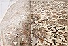 Tabriz Beige Round Hand Knotted 80 X 81 Area Rug 250-26403 Thumb 1