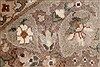 Tabriz Beige Round Hand Knotted 80 X 81 Area Rug 250-26403 Thumb 9
