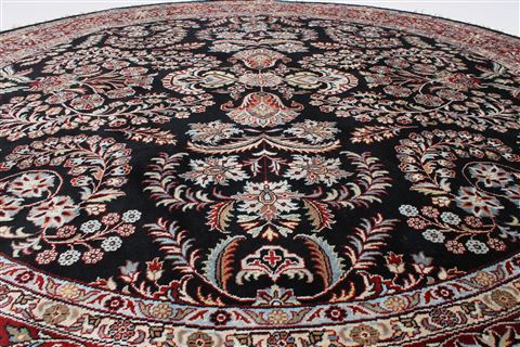 Kashmar Beige Round Hand Knotted 81 X 81 Area Rug 250-26404 Image 2