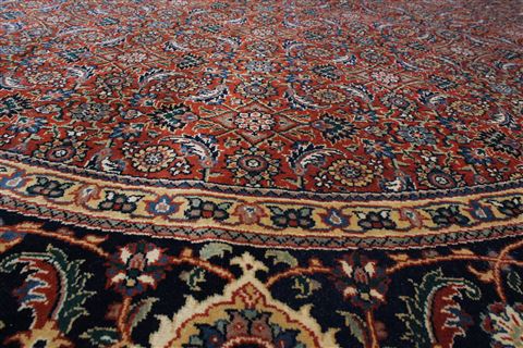 Herati Brown Round Hand Knotted 80 X 80 Area Rug 250-26433 Image 15