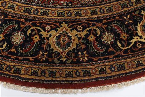 Herati Brown Round Hand Knotted 80 X 80 Area Rug 250-26433 Image 17