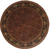 Herati Brown Round Hand Knotted 80 X 80  Area Rug 250-26433 Thumb 0